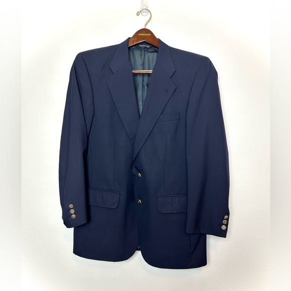 Burberry Vintage Made in USA Wool Suit Jacket Blazer Burberrys
